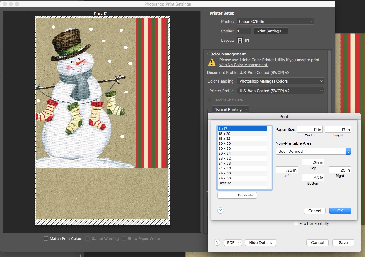 Photoshop File Will Not Print Correct Size Prints Adobe Support 